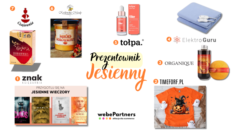 Prezentownik Jesienny — zestawienie produktów 